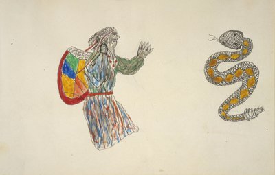 Mann und Schlange von Frederick Gokliz